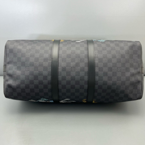 Louis Vuitton Keepall Bandouliere 50 Damier Graphite Black