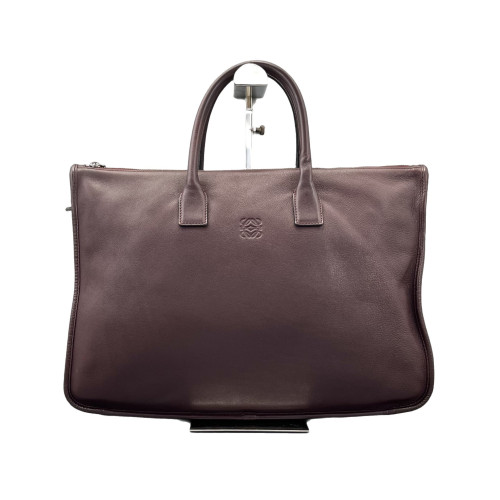 Loewe Briefcase Calfskin Burgundy
