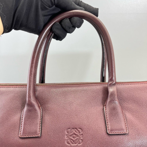 Loewe Briefcase Calfskin Burgundy