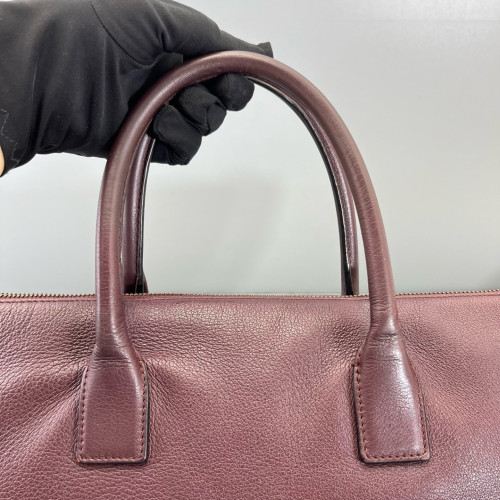 Loewe Briefcase Calfskin Burgundy