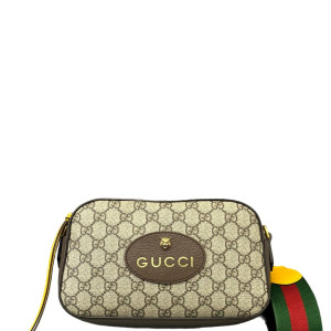 Gucci Neo Vintage Shoulder Bag GG Supreme Monogram Beige Ebony