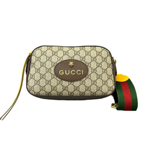 Gucci Neo Vintage Shoulder Bag GG Supreme Monogram Beige Ebony