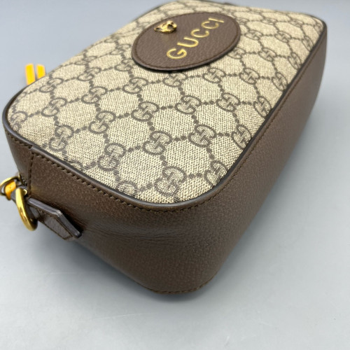 Gucci Neo Vintage Shoulder Bag GG Supreme Monogram Beige Ebony