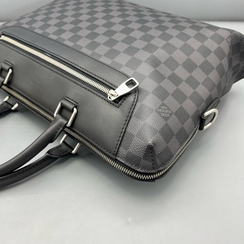 Louis Vuitton Porte Documents Jour Damier Graphite Black
