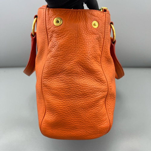 Miu Miu Tote Bag Grained Calfskin Orange