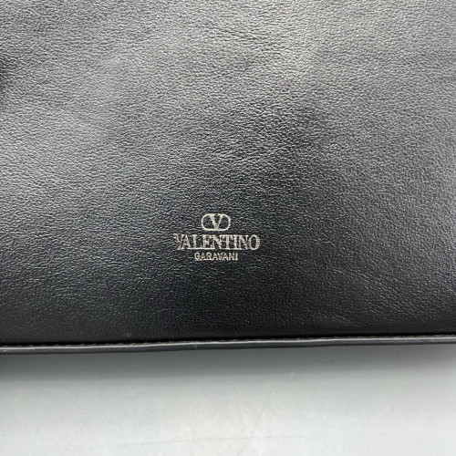 Valentino Rockstud Shoulder Bag Calfskin Black
