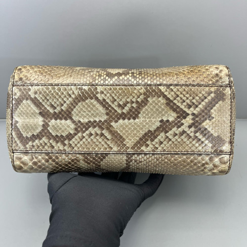 Fendi Peekaboo Mini Snakeskin Beige Brown Fendi Peekaboo Mini Snakeskin Beige Brown