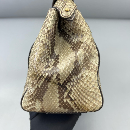 Fendi Peekaboo Mini Snakeskin Beige Brown Fendi Peekaboo Mini Snakeskin Beige Brown