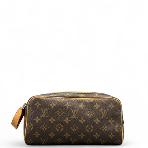 Louis Vuitton Dopp Kit Toilet Pouch Monogram Brown