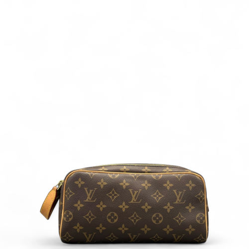 Louis Vuitton Dopp Kit Toilet Pouch Monogram Brown
