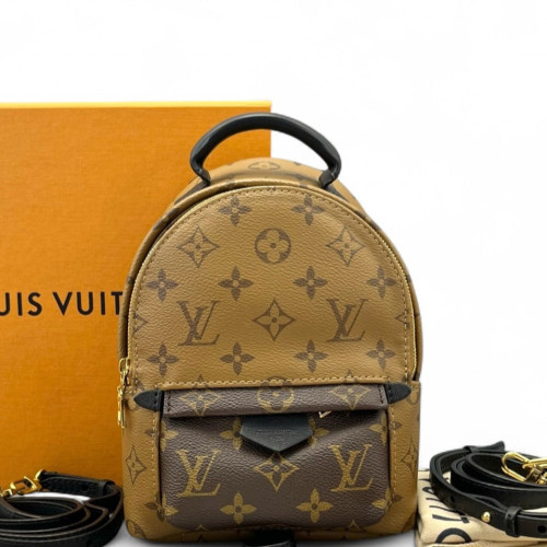 Louis Vuitton Palm Springs Backpack Mini Monogram Reverse Monogram Brown