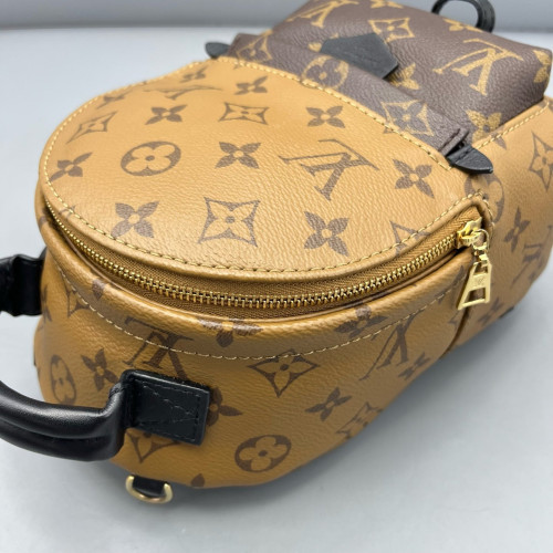 Louis Vuitton Palm Springs Backpack Mini Monogram Reverse Monogram Brown