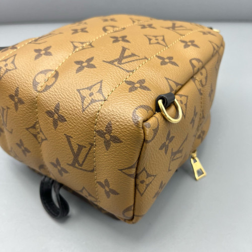 Louis Vuitton Palm Springs Backpack Mini Monogram Reverse Monogram Brown