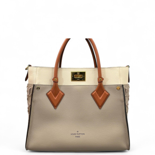 Louis Vuitton On My Side MM Calfskin Grey