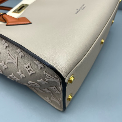 Louis Vuitton On My Side MM Calfskin Grey