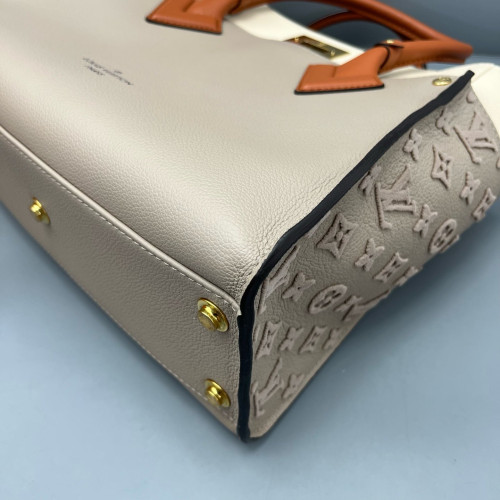 Louis Vuitton On My Side MM Calfskin Grey