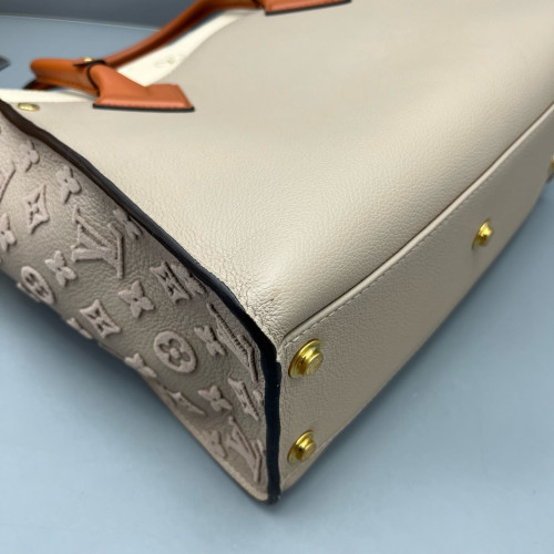 Louis Vuitton On My Side MM Calfskin Grey