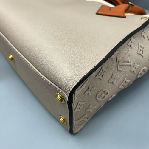 Louis Vuitton On My Side MM Calfskin Grey