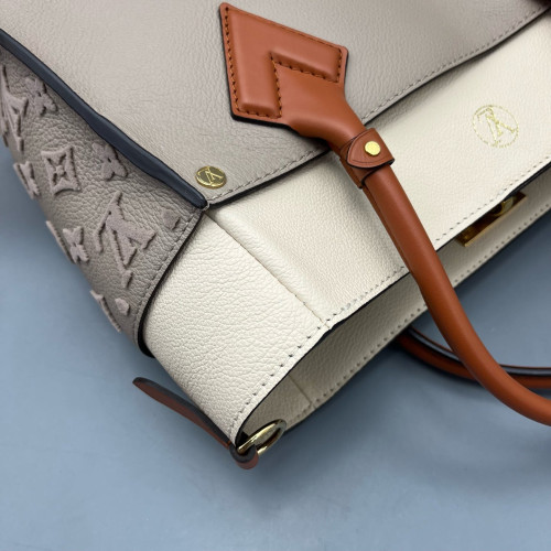Louis Vuitton On My Side MM Calfskin Grey