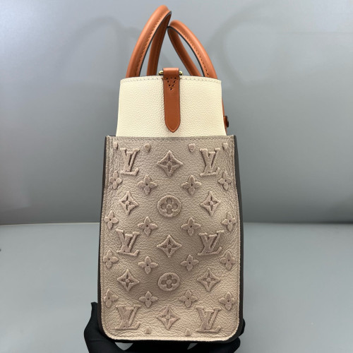 Louis Vuitton On My Side MM Calfskin Grey