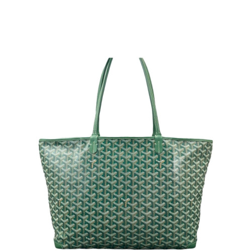 Goyard Saint Louis PM Goyardine Green Brown White