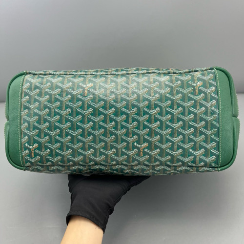 Goyard Saint Louis PM Goyardine Green Brown White