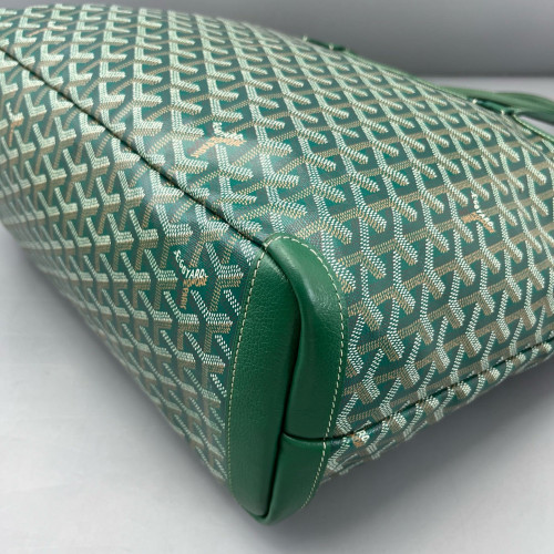 Goyard Saint Louis PM Goyardine Green Brown White