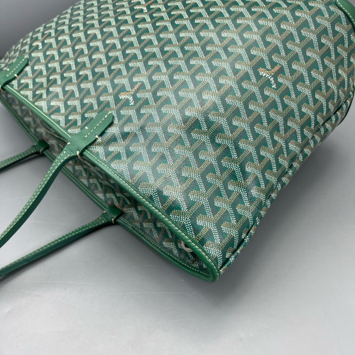 Goyard Saint Louis PM Goyardine Green Brown White