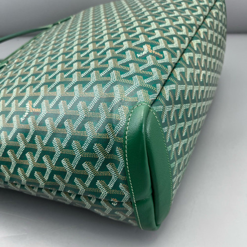 Goyard Saint Louis PM Goyardine Green Brown White
