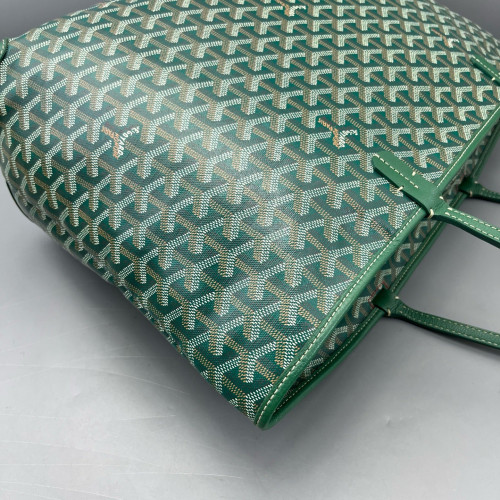 Goyard Saint Louis PM Goyardine Green Brown White
