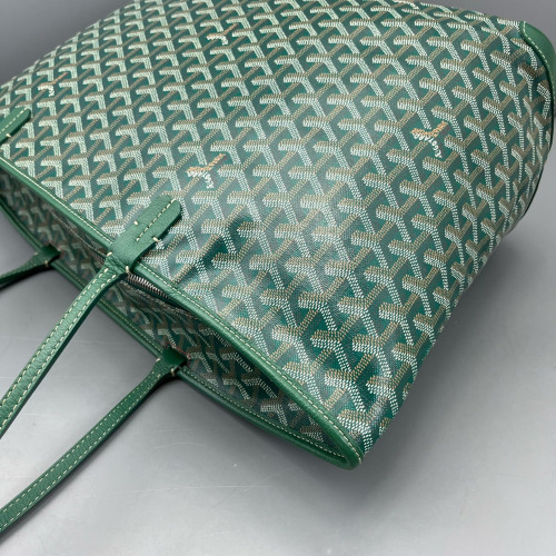 Goyard Saint Louis PM Goyardine Green Brown White