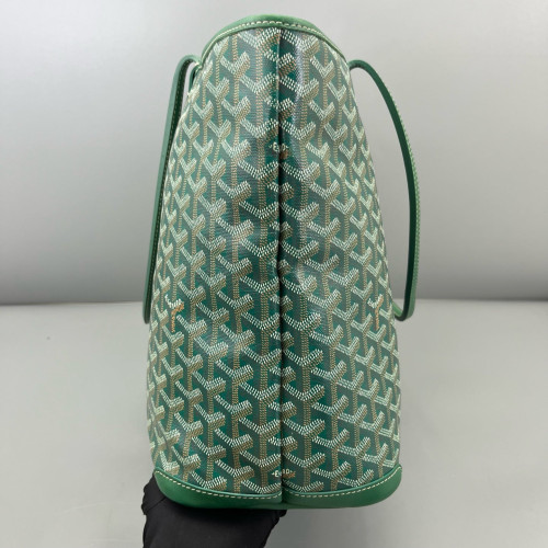 Goyard Saint Louis PM Goyardine Green Brown White