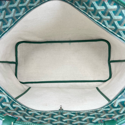 Goyard Saint Louis PM Goyardine Green Brown White