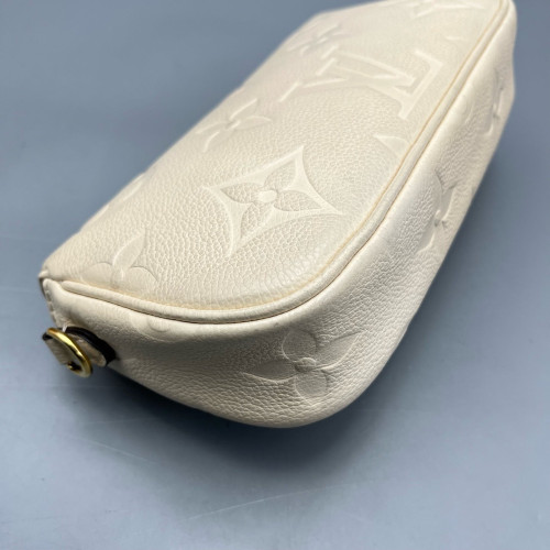 Louis Vuitton Ivy Wallet On Chain Monogram Empreinte White