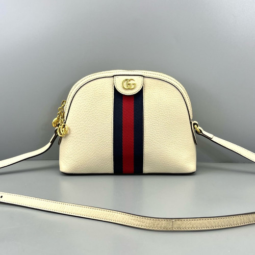 Gucci Web Ophidia Dome Calfskin White