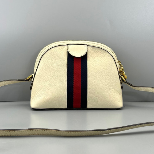 Gucci Web Ophidia Dome Calfskin White
