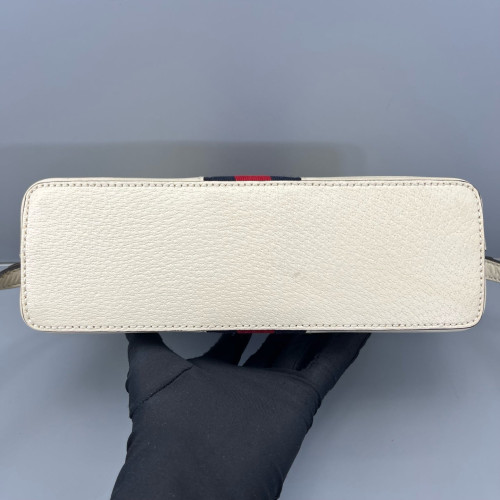 Gucci Web Ophidia Dome Calfskin White