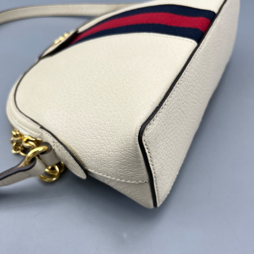 Gucci Web Ophidia Dome Calfskin White