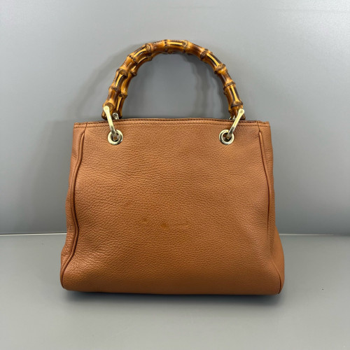 Gucci Small Diana Tote Bag Grained Calfskin Tan