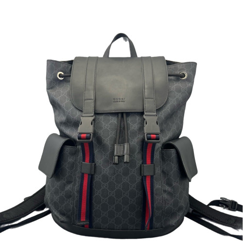 Gucci Backpack GG Supreme Monogram Black