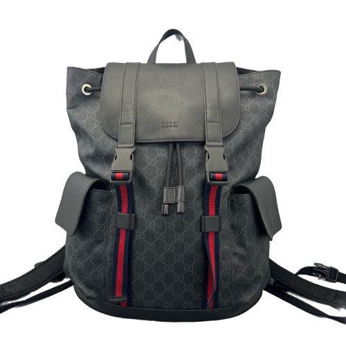 Gucci Backpack GG Supreme Monogram Black
