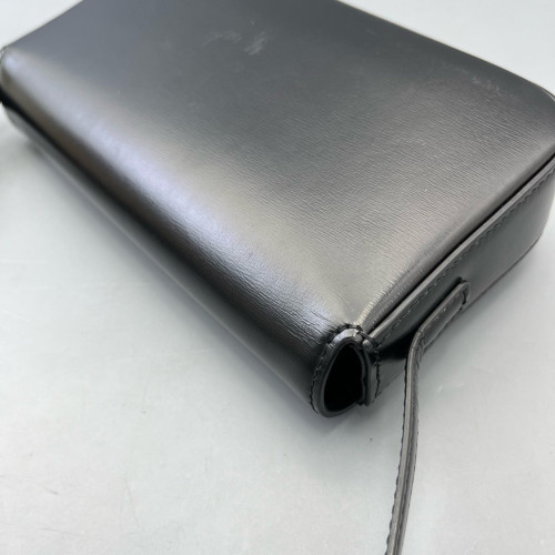 Celine Triomphe Small Triomphe Shoulder Bag Smooth Calfskin Black
