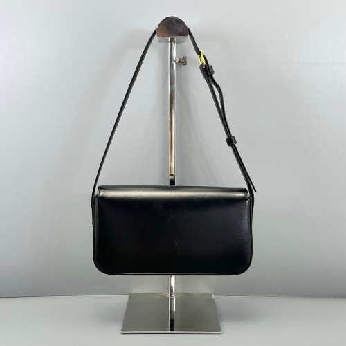 Celine Triomphe Small Triomphe Shoulder Bag Smooth Calfskin Black