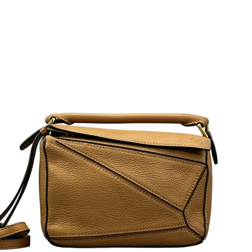 Loewe Mini Puzzle Calfskin Tan