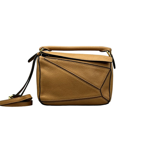 Loewe Mini Puzzle Calfskin Tan