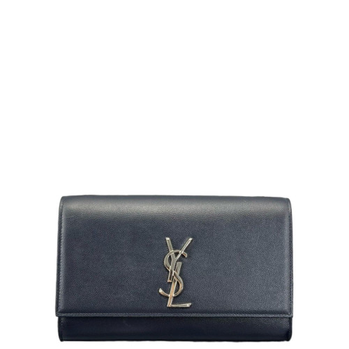 Yves Saint Laurent Medium Classic Kate Shiny Caviar Calfskin Dark Blue