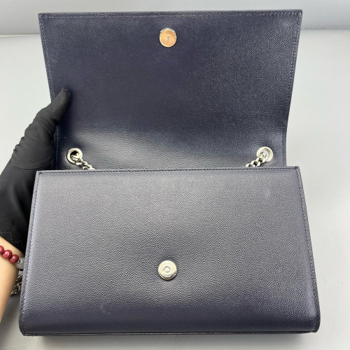 Yves Saint Laurent Medium Classic Kate Shiny Caviar Calfskin Dark Blue
