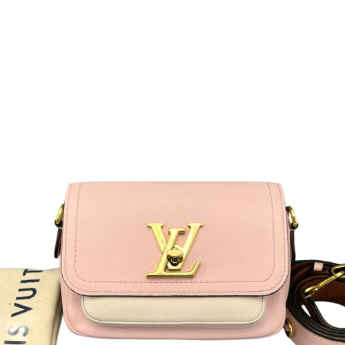 Louis Vuitton Lockme Tender Calfskin Pink White