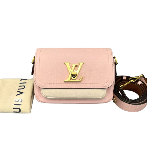 Louis Vuitton Lockme Tender Calfskin Pink White