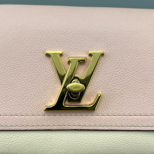 Louis Vuitton Lockme Tender Calfskin Pink White